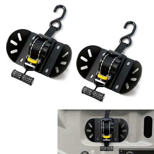 2PCS Retractable Ratchet Straps Compatible with 2016-2025 Toyota Tacoma &