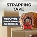 Scotch Strapping Packaging Tape, 1.88 in x 360 in (48 mm x 9.14 m), 36/case