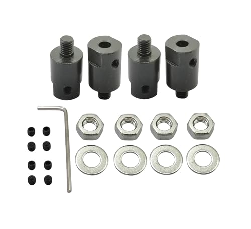 4 Sets M6 5mm Motor Shaft Coupling,Motor Shaft Coupler Sleeve Coupling Chuck Adapters for Saw Blade Connection Joints Power Tool Accessories