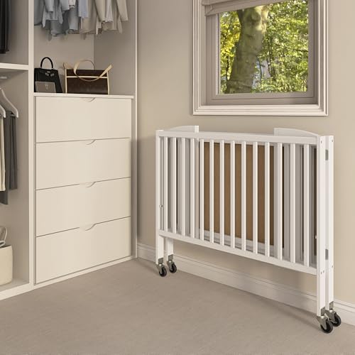 Image of Dream On Me Folding Full Size Convenience Crib, White