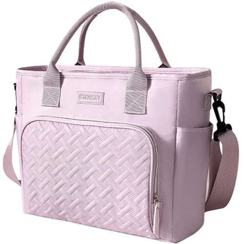 stillithou Lunch Bag Insulated Leakproof with Adjustable Shoulder Strap, Lunch Bag Women Lightweight for Work Travel Beach Picnic, Large, Purple