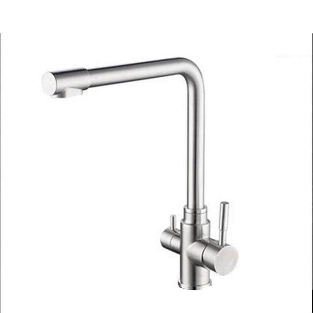 Robinet de cuisine double usage pour eau potable directe et eau purifiée au quotidien