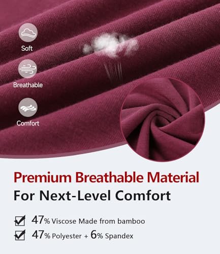 Image of BAMBOO COOL Men's Underwear Boxer Briefs Ultra Breathable Stretch No Riding Up with Fly Multipack