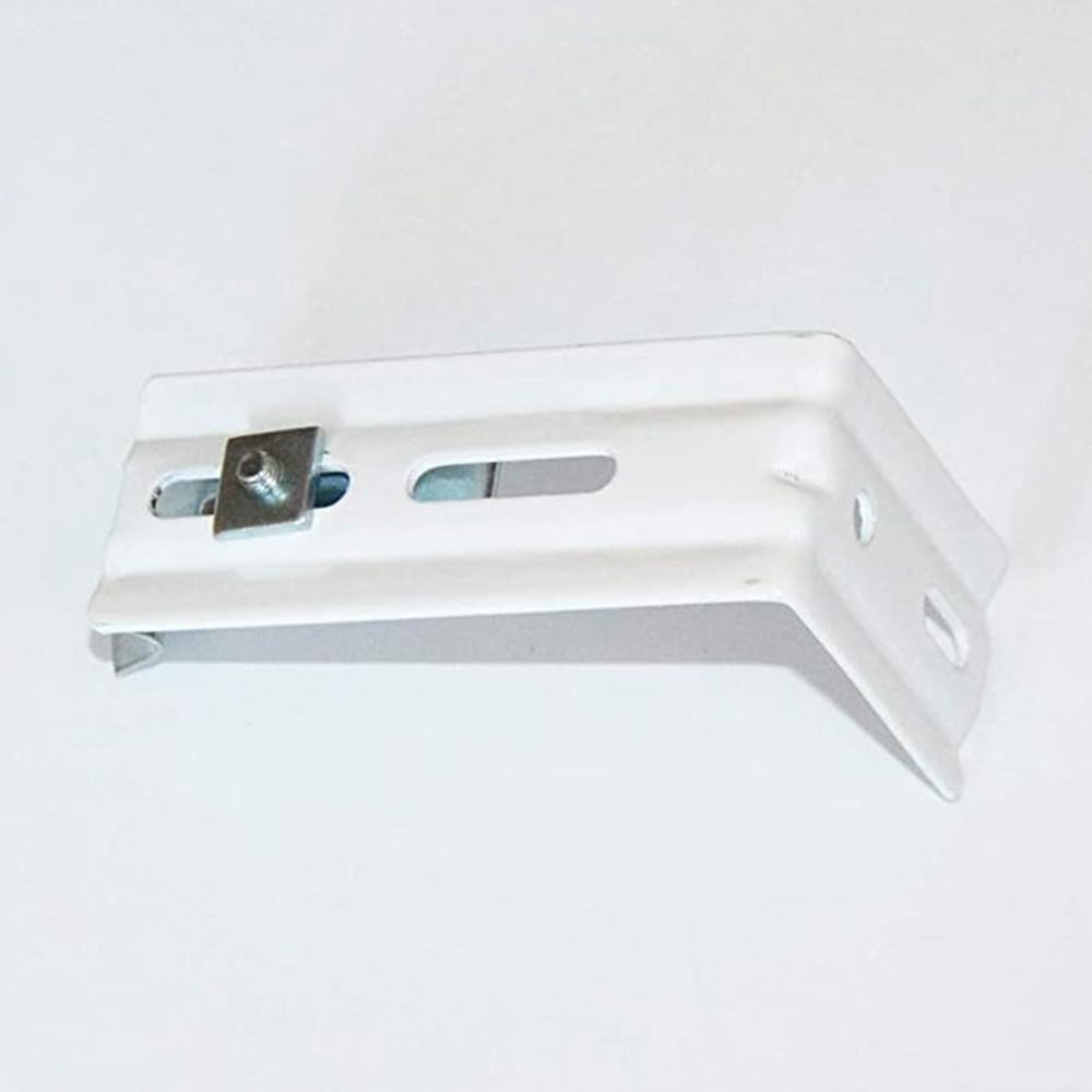 4 Supports Store Vertical Métal Forme L - Pour Rail 38mm - Blanc - Montage Intérieur/Extérieur - Maison, Bureau, Hôtel