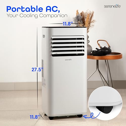 image for SereneLife 8000 BTU Portable Air Conditioner - 3-in-1 Compact Standing