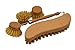 Gluecksshop Juego de cepillos de madera para lavar platos con 2 cabezales de repuesto y cepillo de fregar, forma de S