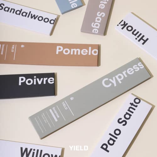 Yield Palo Santo Incense Sticks - Pine, Firewood & Citrus Notes - Handmade, Calming Incense Stick Pack - Non Toxic Incense Made With Essential Oils - 1 Hour Burn Time - 15 Incense Sticks #TOP4