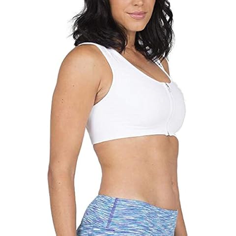 ALIGNMED Posture Sports Bra Seamless | Increase Upper Body Strength & Oxygen Intake | Improve Support During Exercise & Shoulder Mechanics for All Fitness Activities | White, X-Large Cover