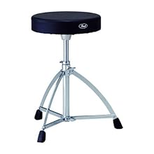 Pearl D730 S Drum Stool Seat height adjustable approx. 40.5 cm to 58 cm With round vinyl seat padding Single brace