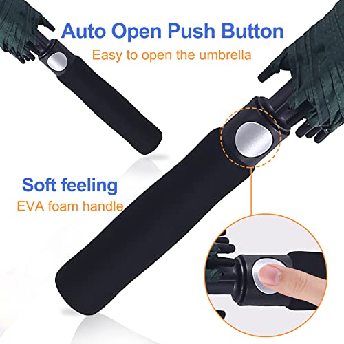 Doubwell Golf Umbrella 54/68 Inch Automatic Large Windproof Umbrella Oversized Stick Rain Umbrella For Man And Woman Can Shade For Golfer And Family (Blackish Green, 54 Inch) #TOP4