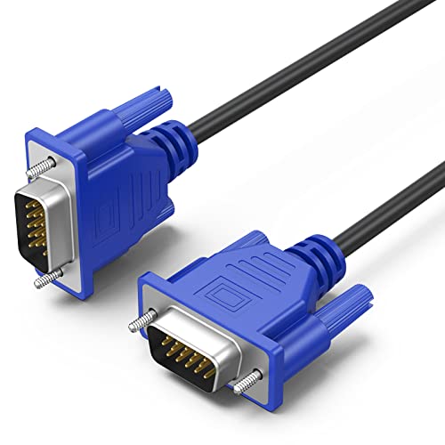 XiAyriky VGA Cable 10 Pack, Computer Monitor VGA Cord, VGA Male to Male Cord 1080P Full HD High Resolution for Monitor TV Computer Projector-6FT/1.83M
