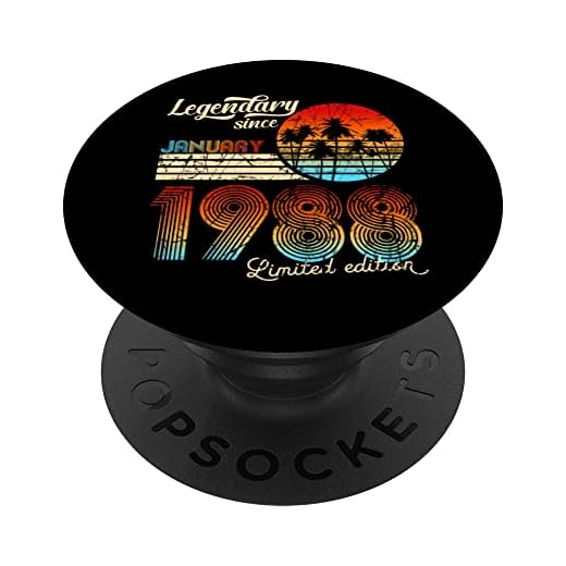 Cumpleaños Legendario Desde Enero De 1988 Regalo. PopSockets PopGrip Intercambiable