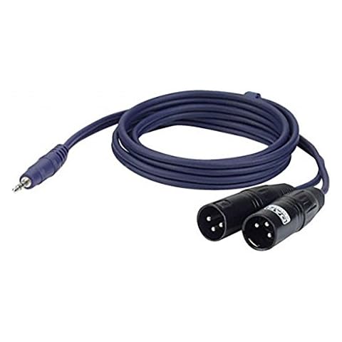 Cable DAP Audio FL46 MiniJack Stereo / 2 XLR-M 6m Tr Cover