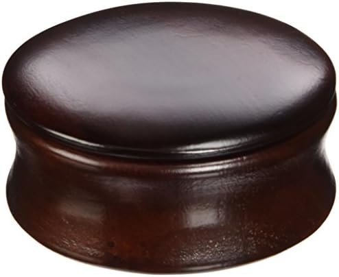 Kingsley Shave Soap Bowl with Lid Dark Wood