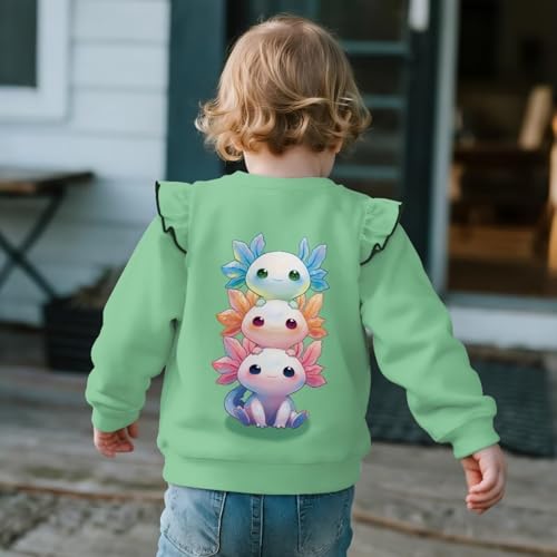 GePrint Toddler Girl Sweatshirt Breathable Washable Little Girls Long Sleeve Top Warmth for Outdoor Activities4