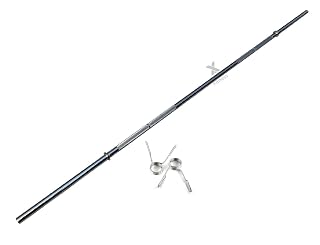 XINN Fitness Premium 28mm (7 Feet) Solid Steel Gym Barbell Rod – Anti-Slip Grip, Chrome-Plated Weightlifting Bar for Home & Commercial Gym | Durable Workout Bar for Strength Training & Powerlifting
