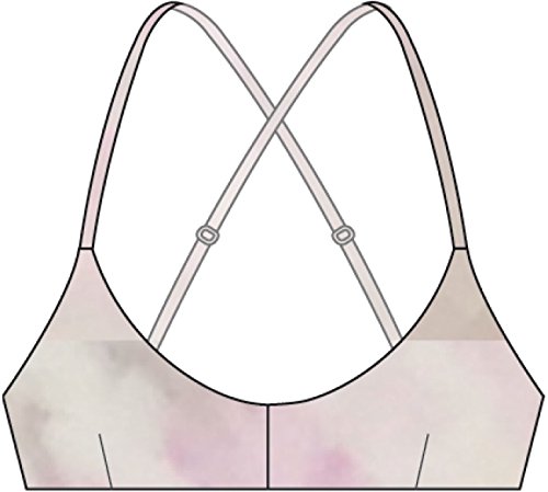 Haut de bikini RVCA Crystal Crossback avec dos croisé ajustable pour le surf