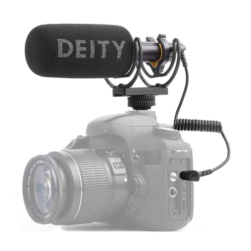 Deity V-Mic D3 Shotgun Microphone directionnel super cardioïde avec micro Deadcat pare-brise, support antichoc Rycote pour appareils photo reflex numériques, enregistreurs, caméscopes, smartphones