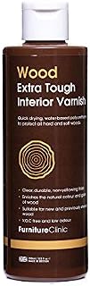 Extra Tough Interior Wood Varnish (250ml, Satin) - Quick Drying, Water-Based Wood Varnish to Protect All Hard & Soft Wood Furniture, Doors & More Against Knocks, Scratches & Stain