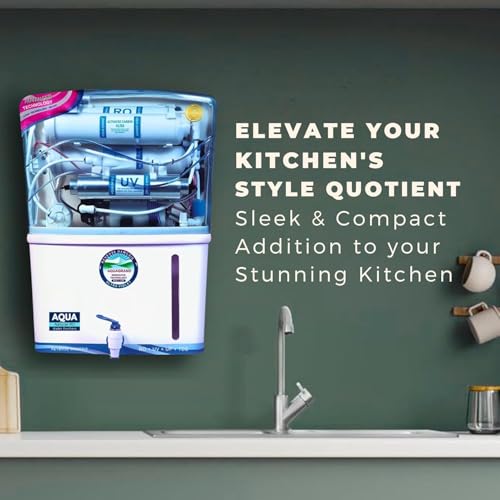 Aqua Grand Plus RO Domestic Water Purifier (RO+ LED UV+UF+COPPER+ HIGH TDS MEMBRANE+ TDS CONTROL) Fully Automatic, Best For Home/Office Use | 12 Liter Storage (AQUA FIX GRAND RO) - Image 6