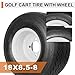 2 Pack 18x8.50-8 Golf Cart Tires with Wheel Assembly, 4-Lug 4
