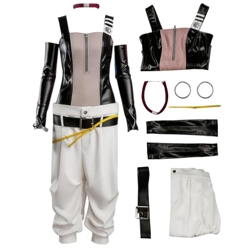 Yuscem Gachiakuta Semiu Grier Costume Outfit Top Pants Belt Outfits Full Set (Costume, S)