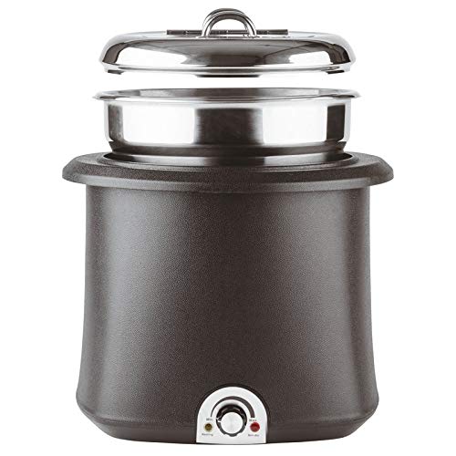 Paderno Zuppiera Elettrica Lt 10 Pp Inox Nero