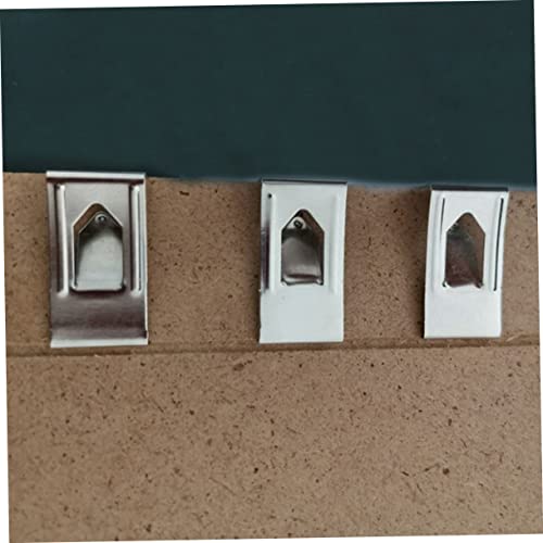 Image of Tofficu 200pcs Photo Frame Back Plate Clips Hanging Hook Spring Turn Clip for Easy Installation for Artworks Photos and Wall Decor