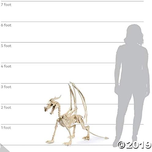 Fun Express Large Dragon Skeleton (4 feet Long) Halloween Decorations