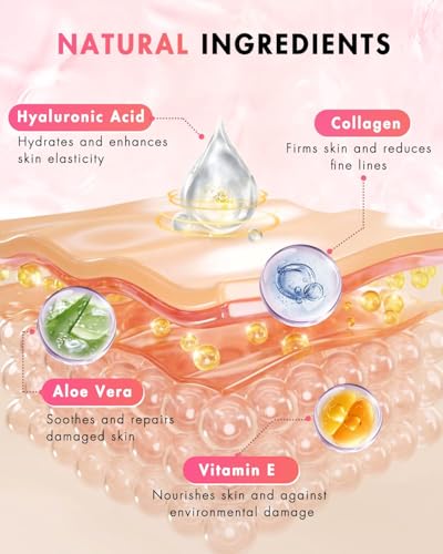 UKVOA Forehead Wrinkle Patches & Smile Line Patches, Overnight Facial Wrinkle Treatment with Hyaluronic Acid, Aloe, Collagen & Vitamin E to Lift Smile Lines for Women 72pcs