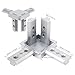 BLCCLOY 8Pcs 4040 Aluminum Extrusion T Slot Corner Bracket 40 Series Extruded Hardware 3 Way Tri End Cap Connector with Set Screw for 40/40 4080 T V Slot Aluminum Profile Frame Fitting