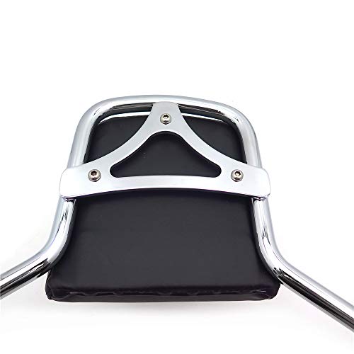 Xkmt- Passenger Sissybar Backrest Upright Standard Chrome Compatible With 2018-2020 Harley Fat Boy Breakout #TOP6