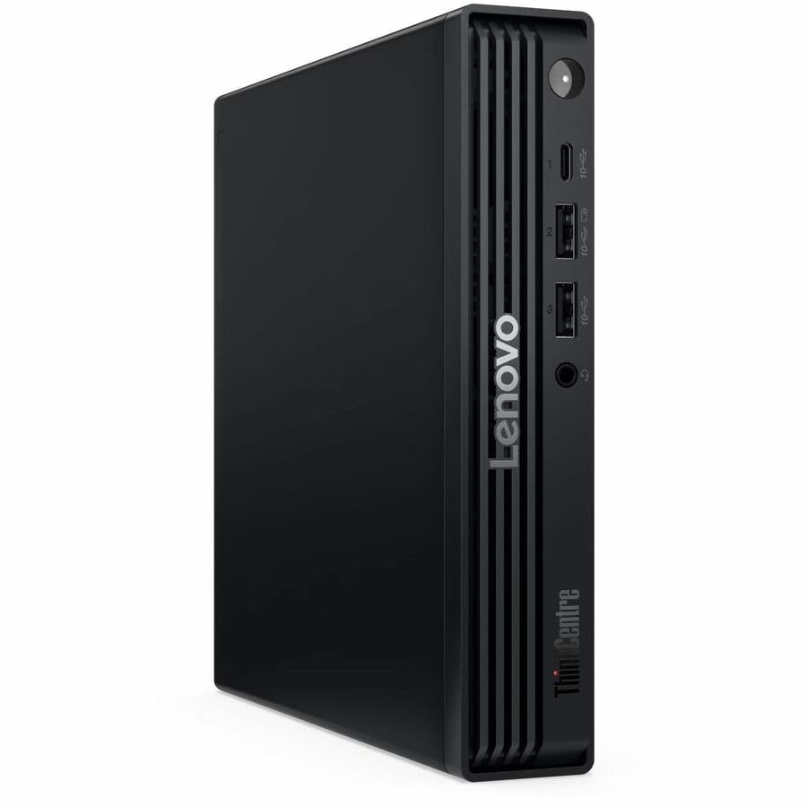 Image of Lenovo ThinkCentre M70q Gen 6 13A40027US Desktop Computer - Intel Core Ultra 5 225T - 32 GB - 512 GB SSD - Tiny - Black