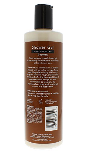 Shikai - Coconut Moisturizing Shower Gel, Rich In Aloe Vera & Oatmeal That Leaves Skin Noticeably Softer & Healthier, Relief For Dry Skin, Gentle Soap-Free Formula (Coconut, 12 Ounces) #TOP1