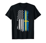 Pride Sweden USA - Swedish American Flag T-Shirt