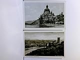  2 AK Die Pfalz bei Kaub a. Rh.; Schloss Stolzenfels mit Oberlahnstein; ungelaufen, ca. 1935, Konvolut