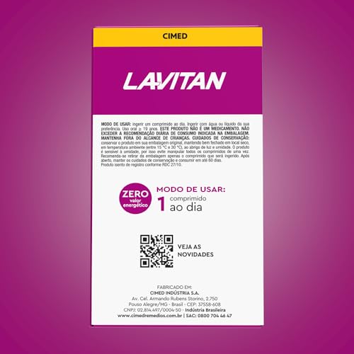 LAVITAN Suplemento Vitamínico - Mineral A-Z Para Mulher Rosa Lavitan 60 Cápsulas