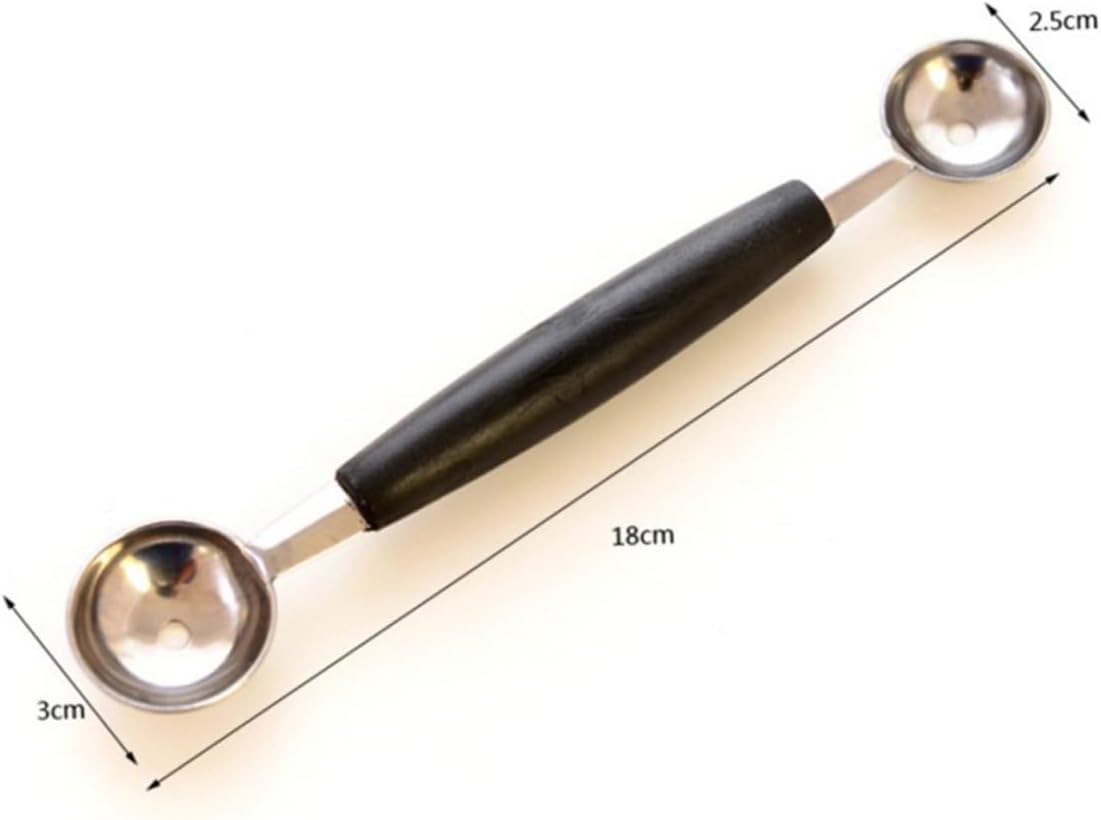 5 Pcs Double End Fruit Scoop Melon Baller Spoon for Ice Cream