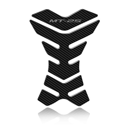 Autocollant de réservoir moto MT25 de protection noir
