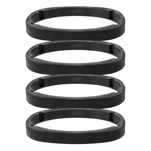LALADEFIEE 4Pcs 6X9 Inch Car Speaker Spacer Adapter Set, Oval Plastic Speaker Mounting Rings for Coaxial Woofers, Anti-Vibration Reinforcement Brackets for Car Audio Systems
