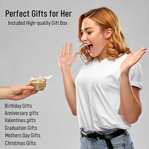 image for RIMRIVA Gold Bangle Bracelets for Women Trendy Stack Cross Bracelet Lo