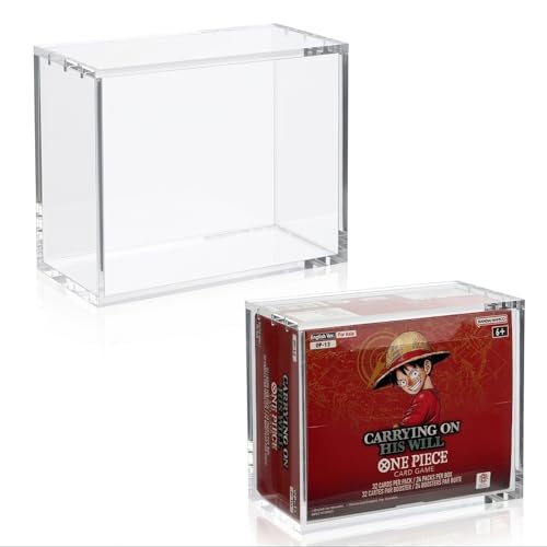 One Piece Booster Box Acrylic Case Compatible with English OP-04OP-16