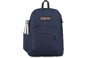 Stylish and Durable: JanSport's SuperBreak Plus Backpack in Navy Blue