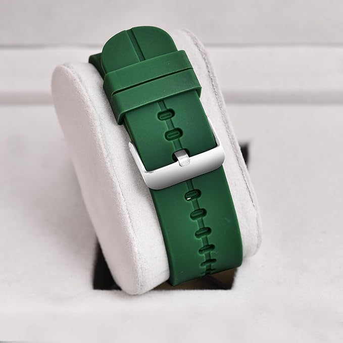 Image of styledose Minimalist dial Softest Adjustable Silicon Belt Quartz Analog Date Display Wrist Watch for Men