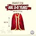 Liontouch - Noble Knight Cape for Boys, Red | Age 3-8 Years - One Size Fits All | Medieval Pretend Play Toy Cloak for Kids | Dress Up, Fancy Dresses, Cosplay & Royal Knight Costume Accessory