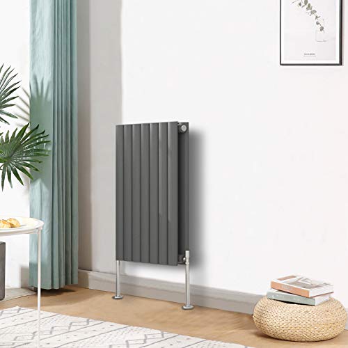 Blümme Double Oval Column Horizontal Designer Radiator 600x413mm Anthracite