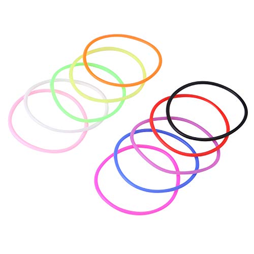 Senkary 120 Pieces Colorful Silicone Jelly Bracelets Nonluminous 80S Bracelets Bands For Party, Adults, Women, Girls (10 Colors) #TOP1