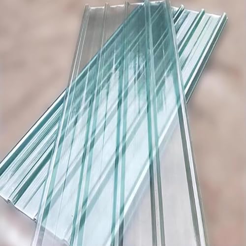 1,2mm Planchas Transparentes Tejados,Placa Ondulada FRP for Exteriores,Paneles for Tejado,Captadores de Luz Impermeable for Jardín,Hojas de Revestimiento de Paredes 9/10/11/12 piezas(12 Pcs,0.9x1.35m/