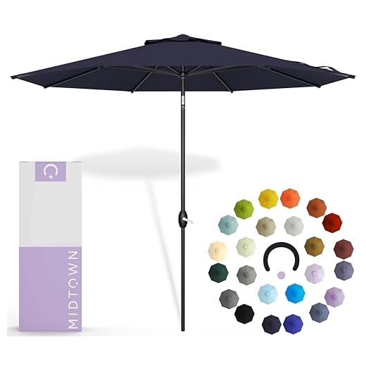 Best hanging patio umbrella Midtown 9 Ft Auto-Tilt Patio Umbrella