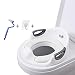 Potty Training Seat for Kids Boys Girls Toddlers Toilet Seat for Baby with Cushion Handle and Backrest Toilet Trainer for Round and Oval Toilets (White)